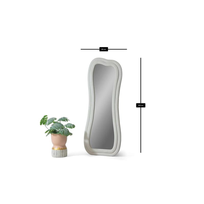 Bordentown Gulvspeil 65 x 170 cm - Kremhvit - Interiør - Speil - Gulvspeil