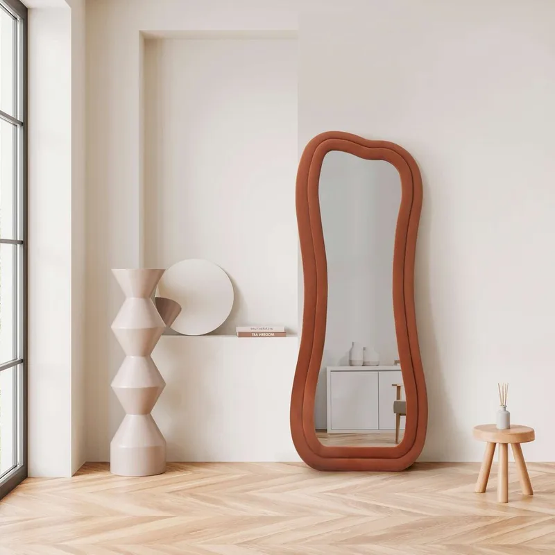 Bordentown Gulvspeil 65 x 170 cm - Rød - Interiør - Speil - Gulvspeil