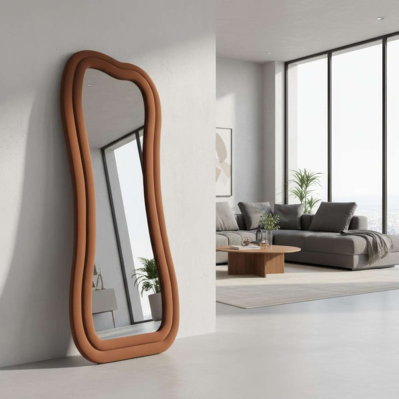 Bordentown Gulvspeil 65 x 170 cm - Rød - Interiør - Speil - Gulvspeil