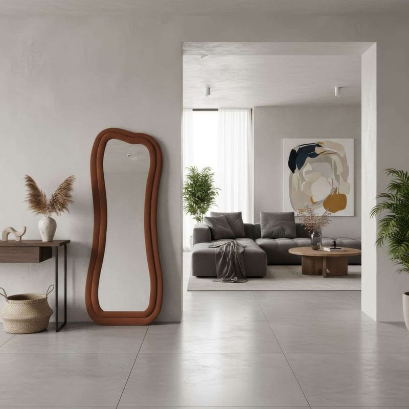 Bordentown Gulvspeil 65 x 170 cm - Rød - Interiør - Speil - Gulvspeil