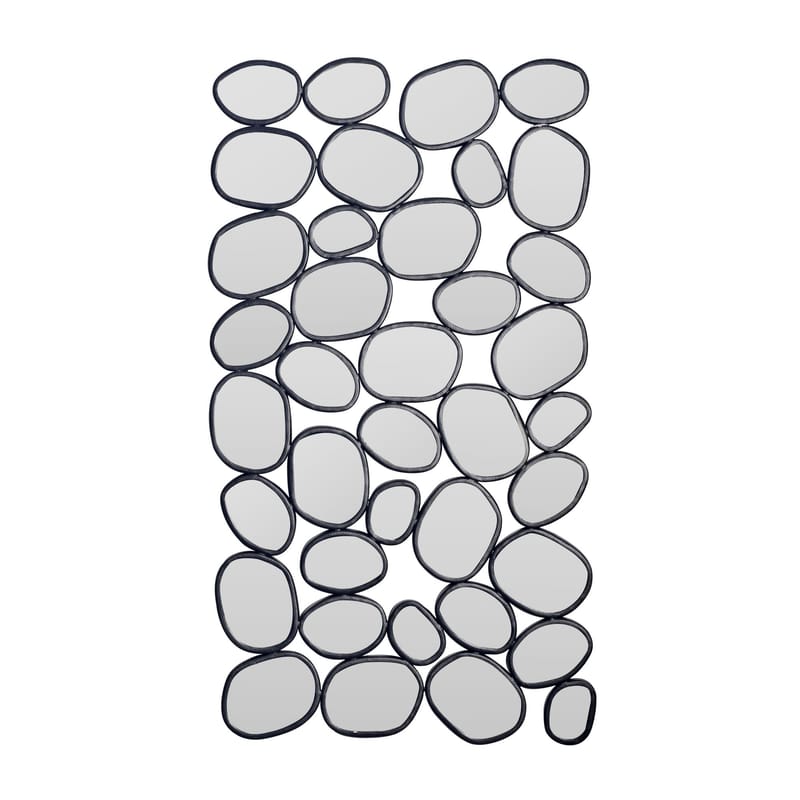 Corano Veggspeil 56x99 cm Organisk Asymmetrisk - Svart og sølvfarget - Interiør - Speil - Gangspeil