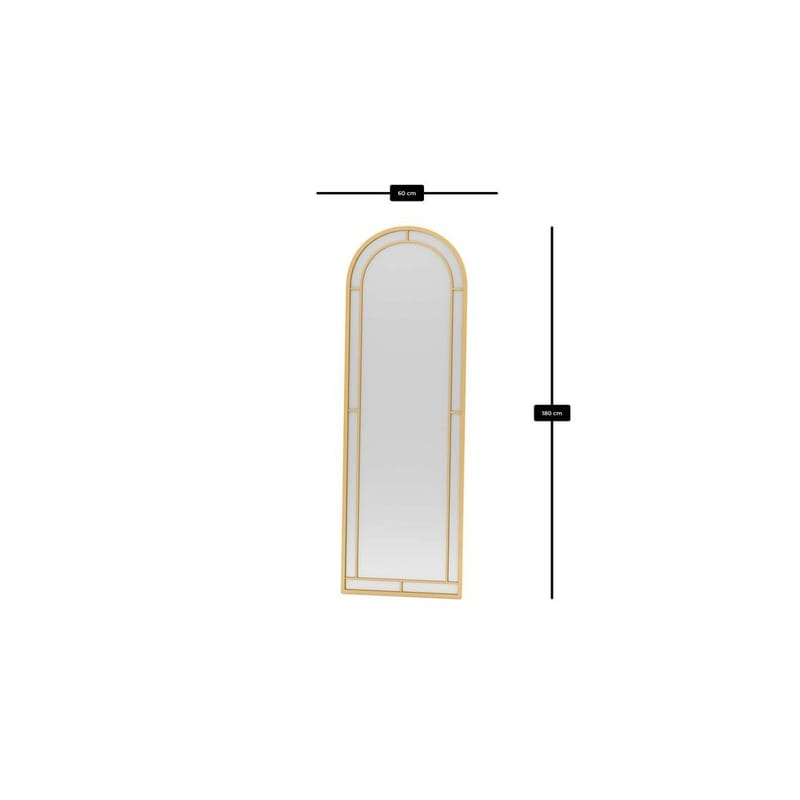 Dasina Gulvspeil 60 x 180 cm - Gull - Interiør - Speil - Gulvspeil