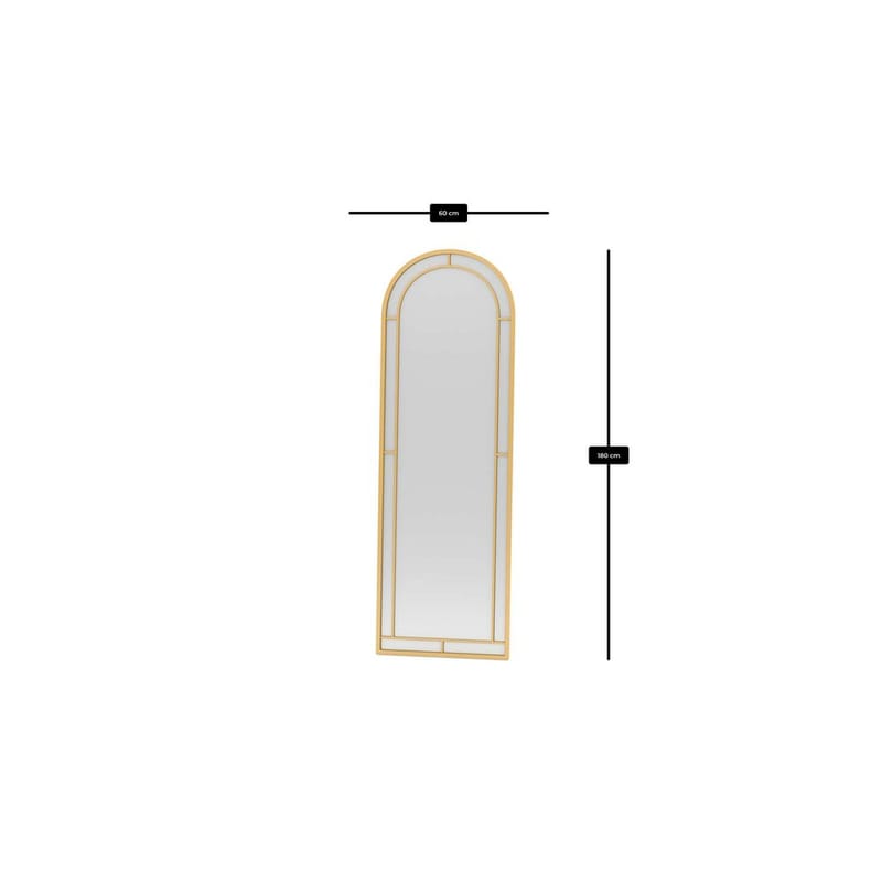 Dasina Gulvspeil 60 x 180 cm - Gull - Interiør - Speil - Gulvspeil