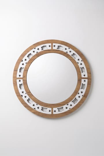 Dekorativt speil i tre Homitis Armona speil (Ø58 cm) wenge - Interiør - Speil - Gangspeil