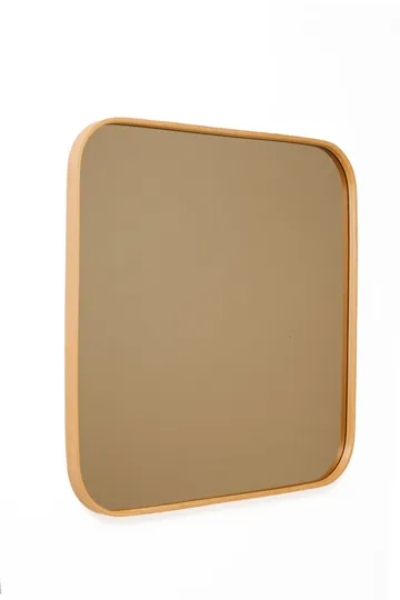 Dekorativt speil Wallxpert Specific (95 x 95 x 4 cm) Eik - Hvit ramme med eikedetaljer - Interiør - Speil - Gangspeil