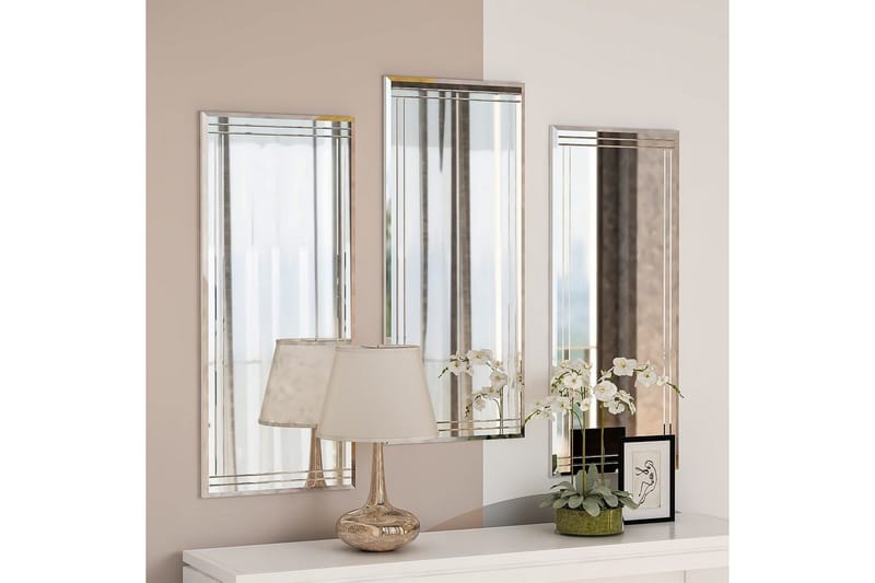 Dekorativt speilsett (3 deler) Heba Buhem Transparent - Ivory - Interiør - Speil - Gangspeil