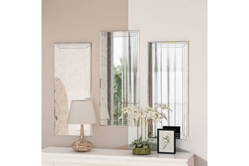 Dekorativt speilsett (3 deler) Heba Neom Transparent - Multifarget - Interiør - Speil - Gangspeil