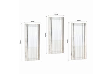Dekorativt speilsett (3 deler) Heba Neom Transparent - Multifarget - Interiør - Speil - Gangspeil