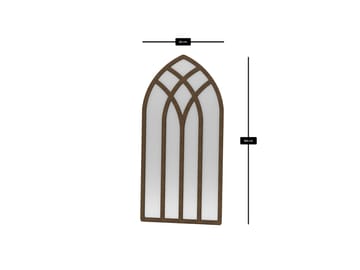Delvi Gulvspeil 90x180 cm - Brun - Interiør - Speil - Gulvspeil