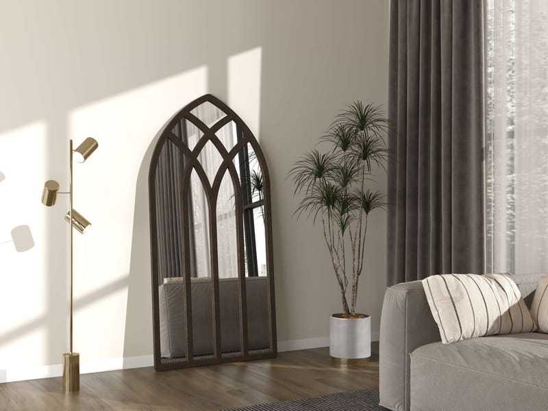 Delvi Gulvspeil 90x180 cm - Brun - Interiør - Speil - Gulvspeil