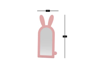 Devik Gulvspeil 180 cm - Rosa - Interiør - Speil - Gulvspeil