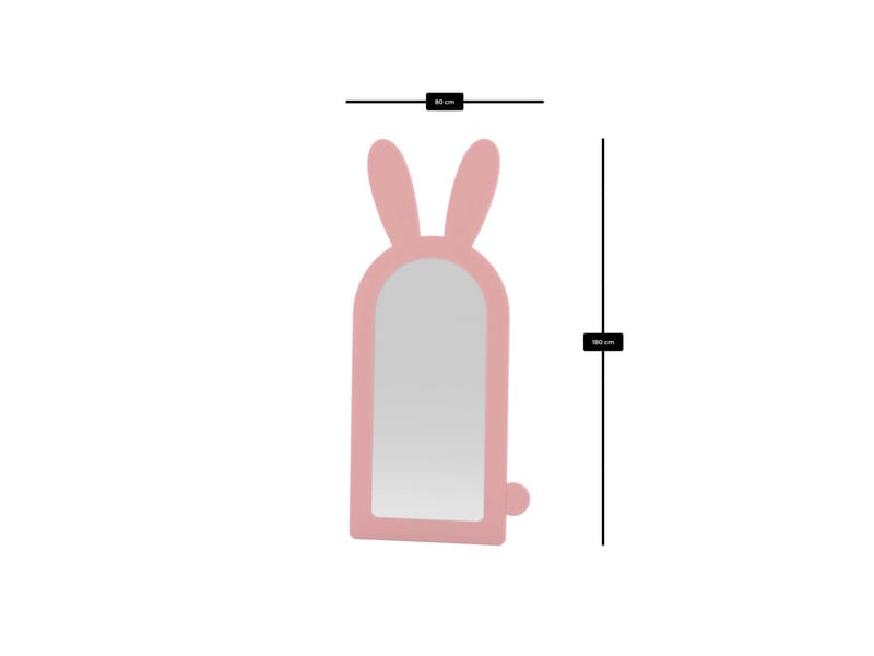 Devik Gulvspeil 180 cm - Rosa - Interiør - Speil - Gulvspeil