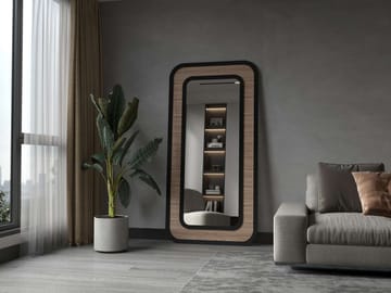 Estevan Gulvspeil 90x180 cm - Svart - Interiør - Speil - Gulvspeil