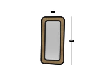 Estevan Gulvspeil 90x180 cm - Svart - Interiør - Speil - Gulvspeil