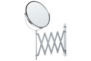 Förlängningsbar väggsminkspegel Beliani Yvelines Silver - Interiør - Speil - Sminkespeil