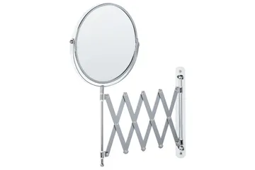 Förlängningsbar väggsminkspegel Beliani Yvelines Silver - Interiør - Speil - Sminkespeil