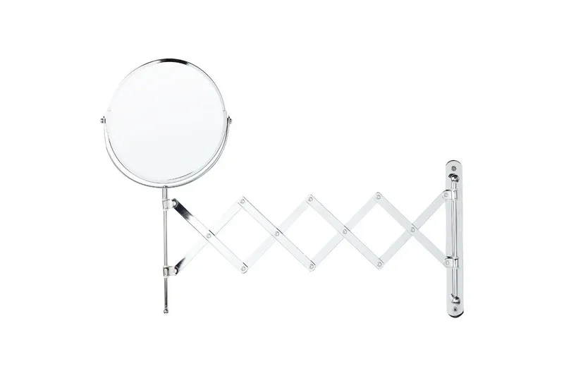 Förlängningsbar väggsminkspegel Beliani Yvelines Silver