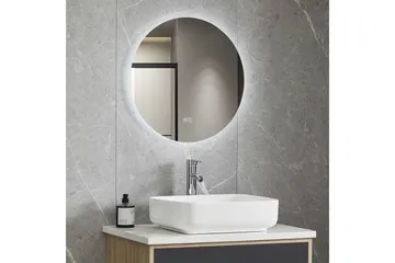 Baderomsspeil Rund 100 cm med LED-belysning og anti-dugg - Interiør - Speil - Gangspeil