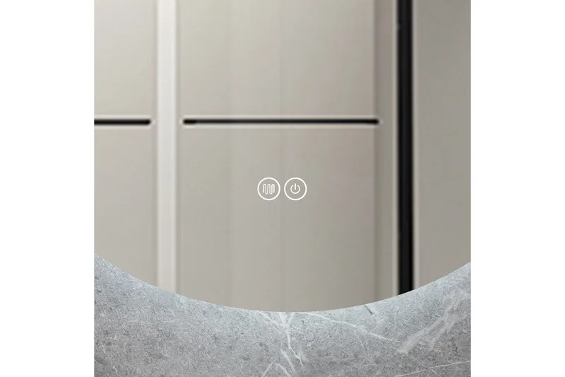 Baderomsspeil Rund 100 cm med LED-belysning og anti-dugg - Interiør - Speil - Gangspeil