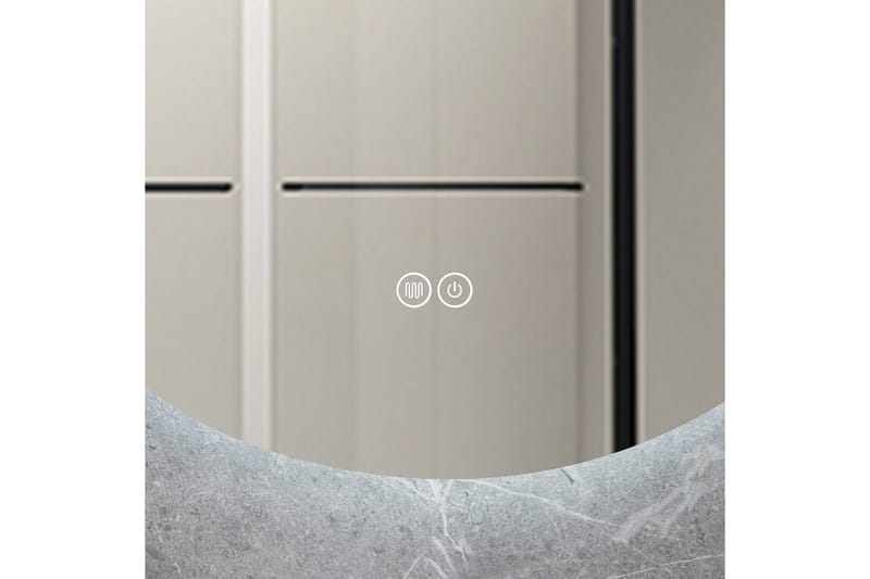 Baderomsspeil Rund 60 cm med LED-belysning og anti-dugg - Lyfco - Interiør - Speil - Gangspeil