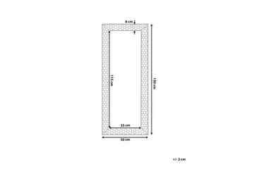 Claverton Speil 50x130 cm - Gull - Interiør - Speil - Gangspeil