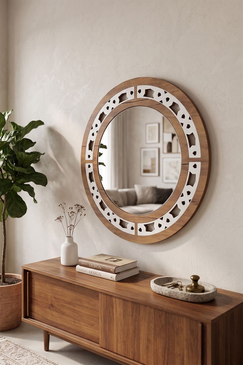 Decorative Wooden Mirror Homitis - Interiør - Speil - Gangspeil