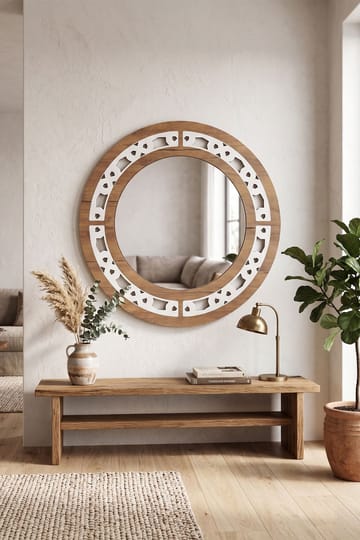 Decorative Wooden Mirror Homitis - Interiør - Speil - Gangspeil