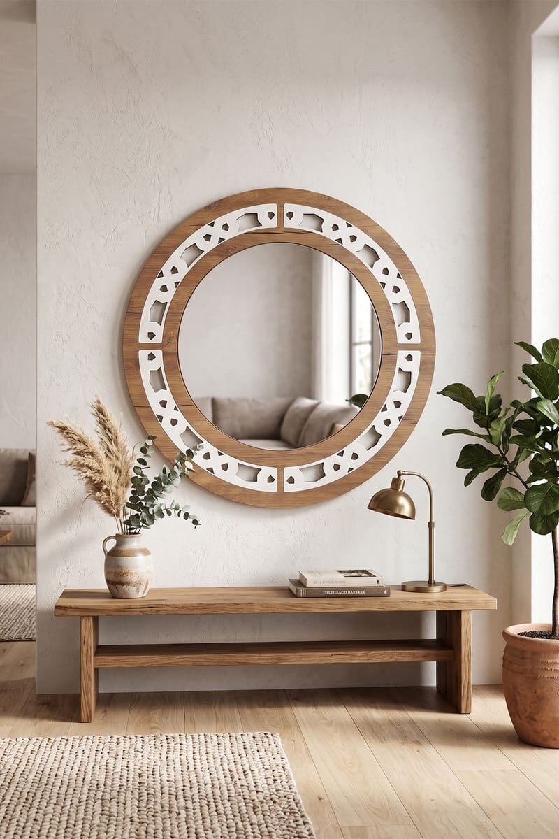Decorative Wooden Mirror Homitis - Interiør - Speil - Gangspeil
