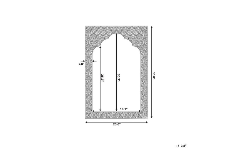 KenderEik Speil 60x95 cm - Kobber - Interiør - Speil - Gangspeil