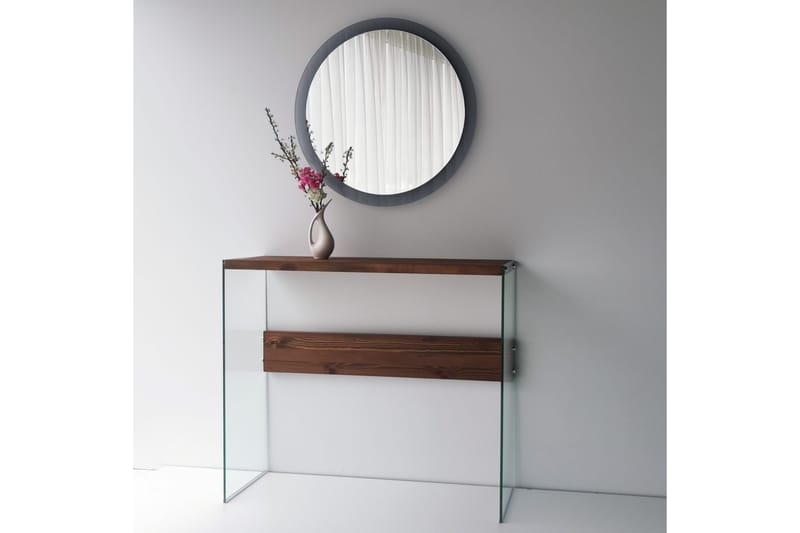 Lepinas Veggspeil Rund 65 cm - Grå/Herdet Glass - Interiør - Speil - Gangspeil