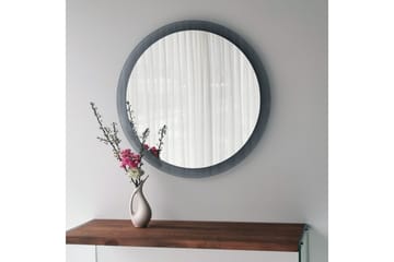 Lepinas Veggspeil Rund 65 cm - Grå/Herdet Glass - Interiør - Speil - Gangspeil