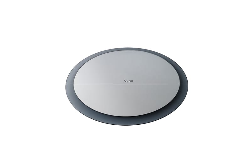 Lepinas Veggspeil Rund 65 cm - Grå/Herdet Glass - Interiør - Speil - Gangspeil