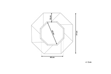 Mirio Speil 77x77 cm - Mørkt tre - Interiør - Speil - Gangspeil