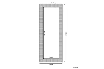 Nauetta Speil 50x130 cm - Sølv - Interiør - Speil - Gangspeil