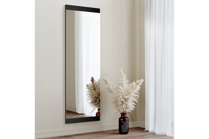 Speil 40x120 cm - Svart - Gangspeil - Veggspeil