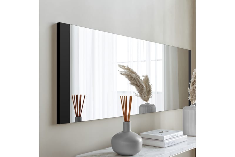 Speil 40x120 cm - Svart - Gangspeil - Veggspeil