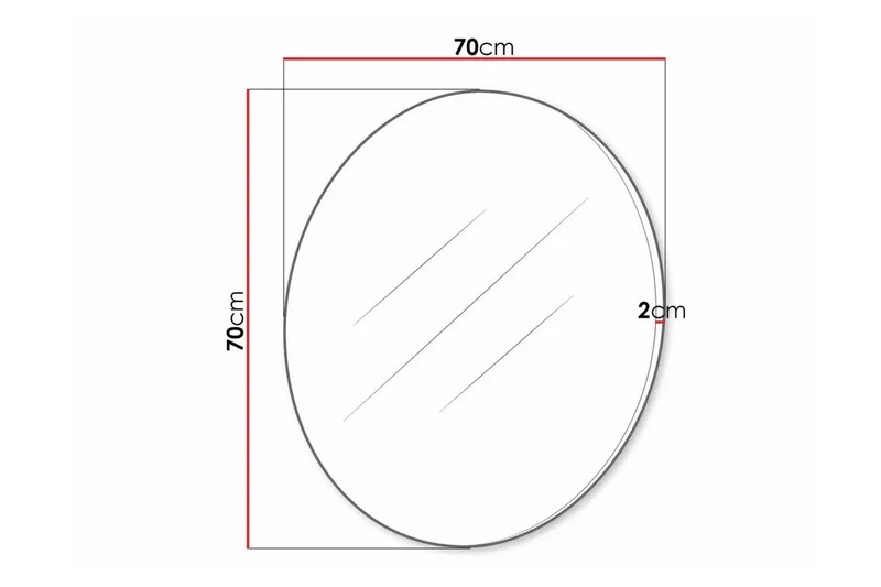 Staffin Veggmontert Speil - Svart - Interiør - Speil - Gangspeil