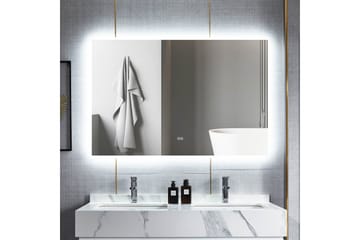 Stort speil med Belysning og anti-fog-funksjon 80x140cm Sølv - Lyfco - Interiør - Speil - Gangspeil