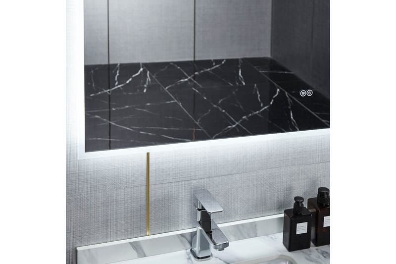 Stort speil med Belysning og anti-fog-funksjon 80x140cm Sølv - Lyfco - Interiør - Speil - Gangspeil