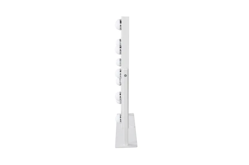 Glow Lite sminkespeil på fot 36,5 cm med LED-belysning/lamper Hollywood-speil - Hvit - Interiør - Speil - Speil med belysning