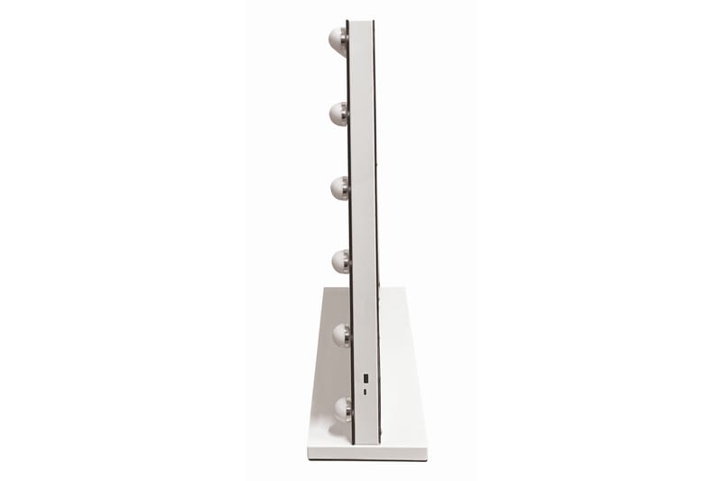 Glow Stor Sminkespeil 70 cm med belysning lamper - Hollywood speil med USB-lading - Hvit - Interiør - Speil - Sminkespeil