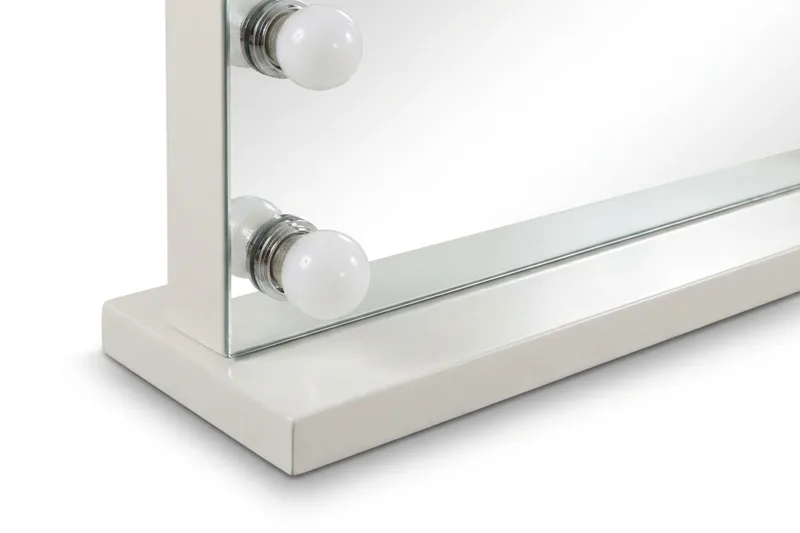 Glow Stort sminkespeil 80 cm med belysning - Beige - Interiør - Speil - Speil med belysning