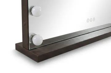 Glow Stort sminkespeil 80 cm med belysning og lamper – Hollywood-speil med USB-lading - Interiør - Speil - Speil med belysning