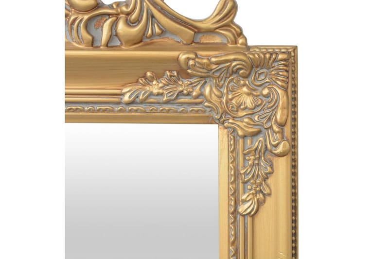 Frittstående Speil Barokkstil 160x40 cm Gull - Gull - Gulvspeil - Helkroppsspeil
