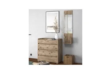 Kosmo Vegghengt Speil Rektangulær 32x114 cm - Grå - Interiør - Speil - Gangspeil