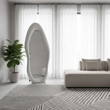 Kuro Gulvspeil 70 x 165 cm - Kremhvit - Interiør - Speil - Gulvspeil