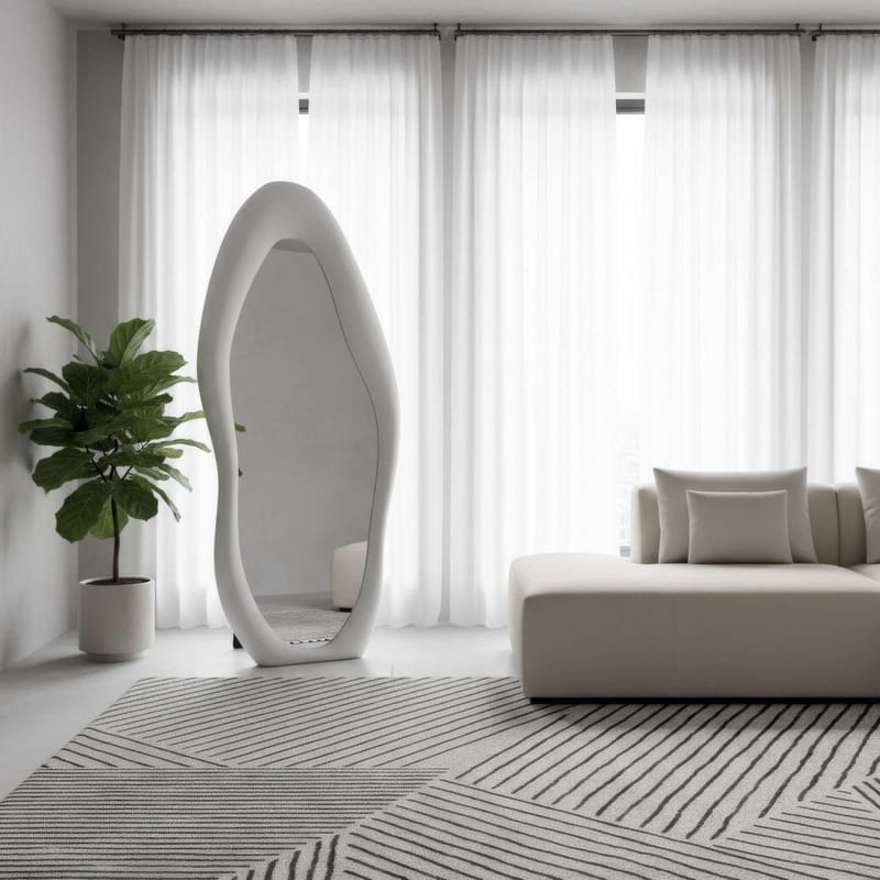 Kuro Gulvspeil 70 x 165 cm - Kremhvit - Interiør - Speil - Gulvspeil