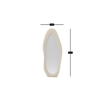 Kuro Gulvspeil 70 x 165 cm - Kremhvit - Interiør - Speil - Gulvspeil