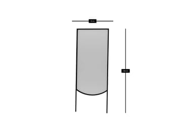 Linor Gulvspeil 70x180 cm - Svart - Interiør - Speil - Gulvspeil