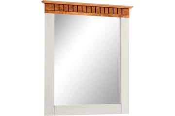 Lisa Vegghengt Speil Rektangulær 60x70 cm - Hvit - Interiør - Speil - Gangspeil